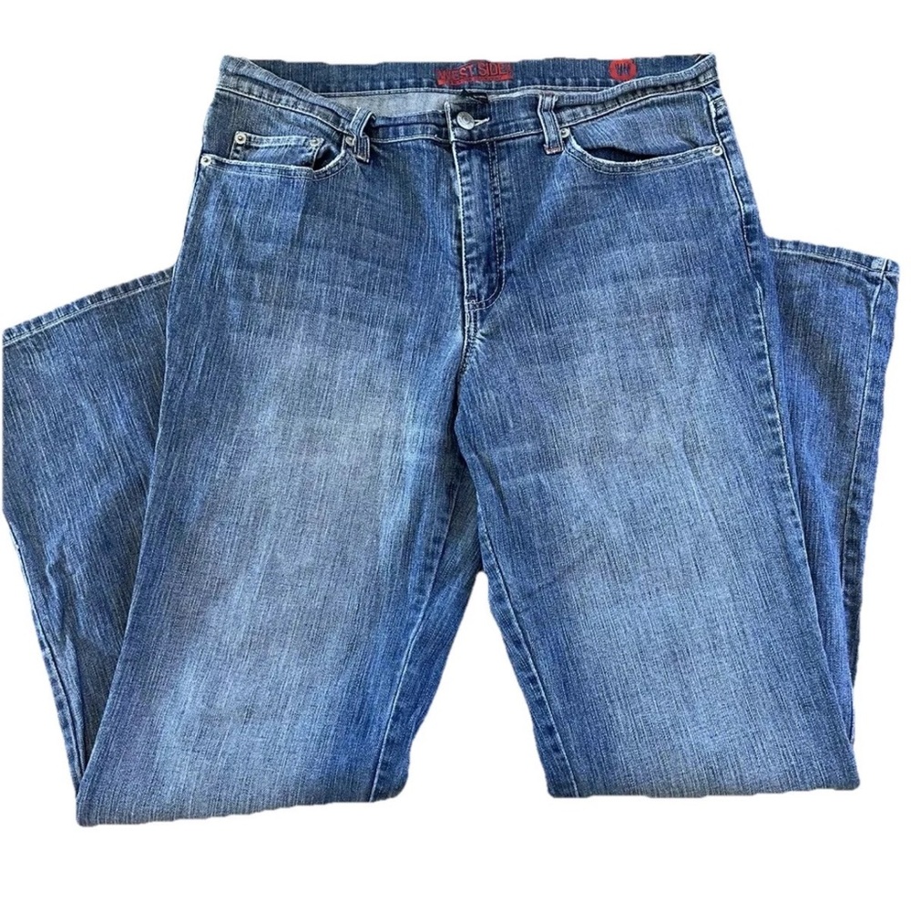 New York & Co‎ Westside 14 Average denim jeans-retro-Y2K-hip hop-bootcut Vintage